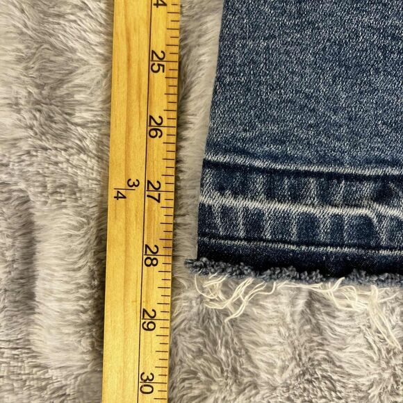 Wild Fable Jeans Women 9 Extreme Flare High Rise Button Fly Blue Boho Hippie - Picture 8 of 10